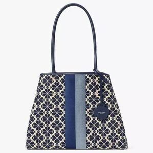 Kate Spade Spade Flower Jacquard Stripe Everything Large Tote